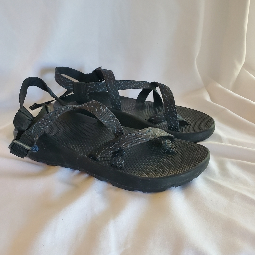 Chaco Z2 Unaweep Sandal Mens 12 Single Track  Black Blue
